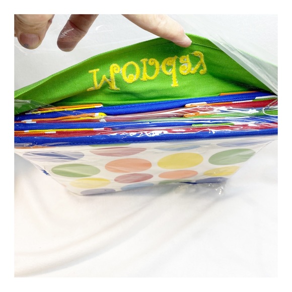 Kids Closet weekly clothes Organizer by buckhead betties Polkadot Colorful NEW - Picture 9 of 10